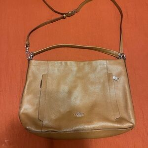 Coach Tan Leather Shoulder Bag